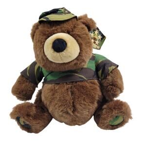 Gund Exclusive Army, Airforce Bear Name is Bravo Charlie Stuff Animal 9823-2PL1